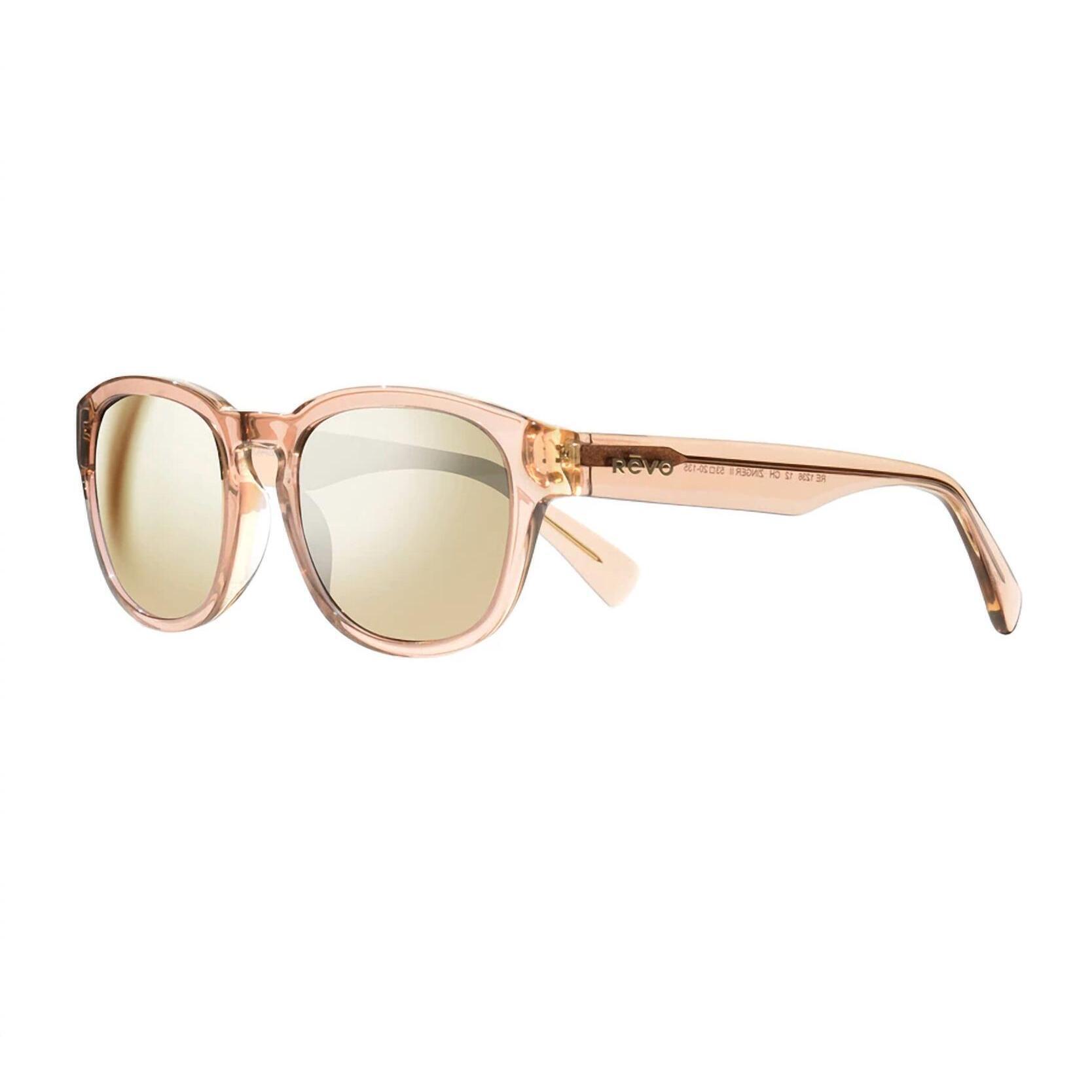 New Revo Unisex Zinger Ii Polarized Sunglasses In Chrome/Champagne
